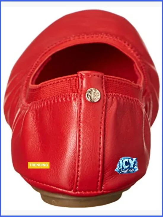 Ballet Flat with Elastic Topline, Round Toe, Slip-On Closure - Picture 3 of 7